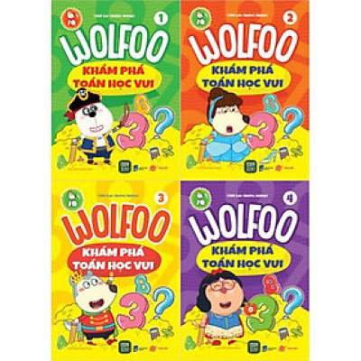 Bộ Sách Wolfoo Khám Phá Toán Học Vui - Tập 1-4 (Bộ 4 Cuốn)