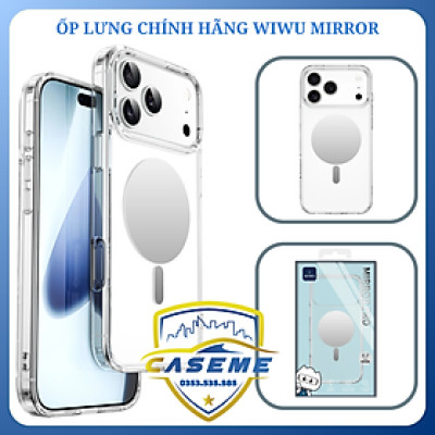 Ốp Lưng Wi wu MIRROR MCC-701 Trong Suốt Dành Cho  iPhone 17, iPhone Air, iPhone 17 Pro, iPhone 17 Pro Max – Hỗ Trợ Sạc Từ Tính - Hàng Nhập Khẩu