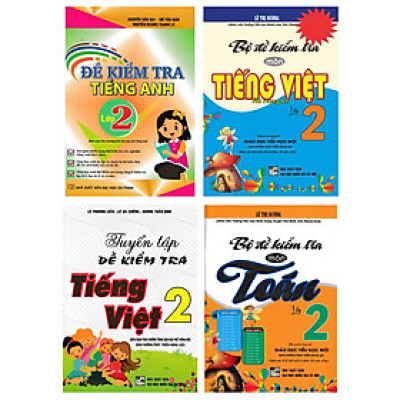 Sách - combo đề kiểm tra toán - tiếng việt - tiếng anh lớp 2 (bộ 4 cuốn) (HA-MK)