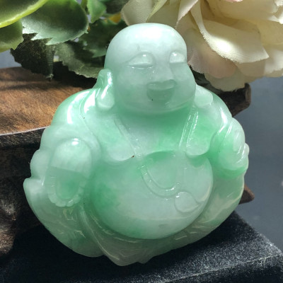 Mặt Phật Di lạc Cẩm Thạch Phỉ thúy cao cấp