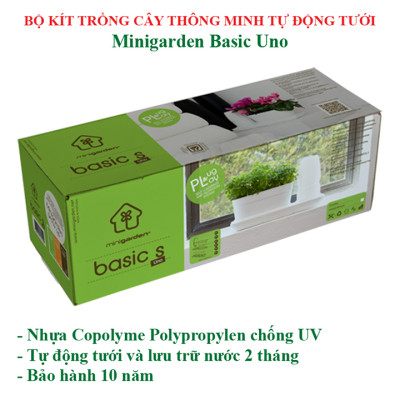 Bộ Chậu Trồng Cây Văn Phòng Thông Minh Tự Động Tưới Basic S Nhập Khẩu Châu Âu, Giúp Cây Phát Triển Tốt