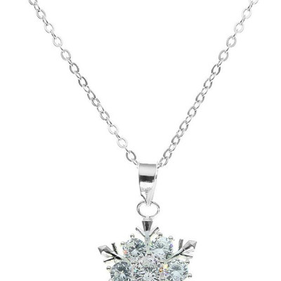 Dây Và Mặt Dây Chuyền Bạc Hiểu Minh DMD077S bông tuyết