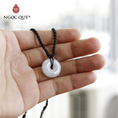 Mặt dây chuyền đồng điếu cẩm thạch trắng mệnh thủy kim - Ngọc Quý Gemstones