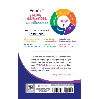 "Phúc" Nuôi Dạy Con (Tái Bản) - nói lời nhẹ nhàng, phân tích đúng sai cho con hiểu