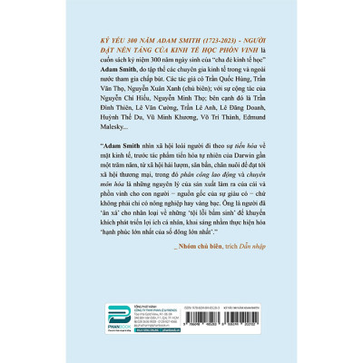 Kỷ Yếu 300 Năm Adam Smith (1723-2023) - Người Đặt Nền Tảng Của Kinh Tế Học Phồn Vinh