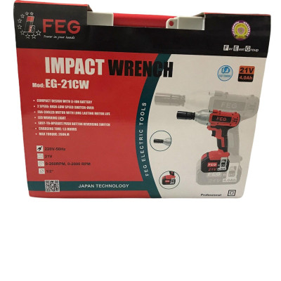 MÁY SIẾT ỐC DÙNG PIN 21V 260NM FEG EG-21CW - HÀNG CHÍNH HÃNG