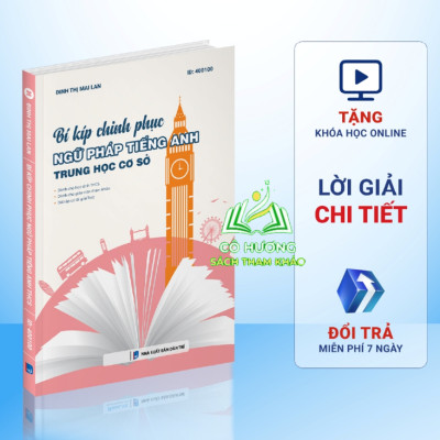 Sách Bí kíp chinh phục ngữ pháp tiếng anh THCS moonbook #huongbook