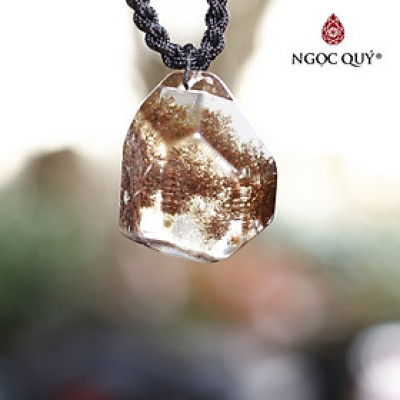 Mặt dây chuyền đá thạch anh ưu linh rêu mệnh hỏa, mộc - Ngọc Quý Gemstones