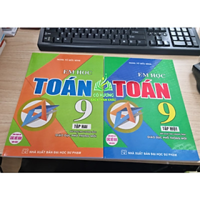 Sách - Combo Em học toán 9 tập 1-2  biên soạn theo chương trình giáo dục phổ thông mới + HA