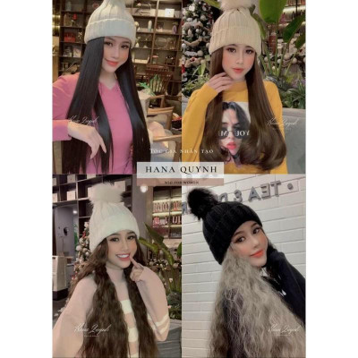 tóc mũ len thẳng️ cao cấp