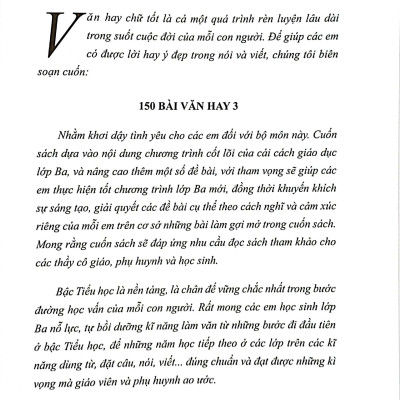 Sách - 150 Bài Văn Hay 3