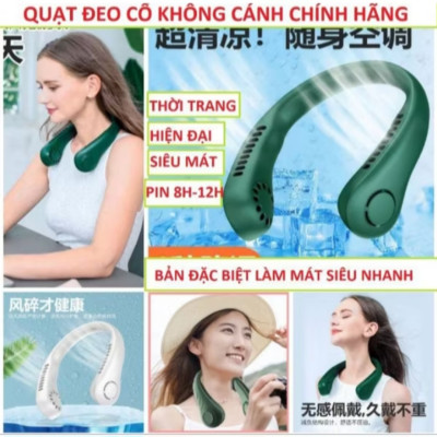 1 CÁI QUẠT GIÓ ĐEO CỔ SIÊU MÁT LẠNH 3 CẤP ĐỘ GIÓ TỐC ĐỘ CAO SẠC ĐIỆN MẪU MỚI CHẤT LƯỢNG