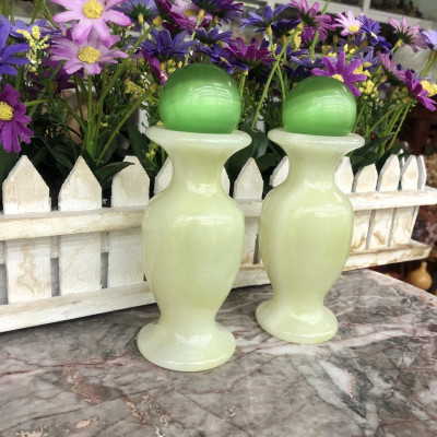 Bộ combo cặp Lục Bình Lọ Hoa đá ngọc onyx kết hợp quả cầu phong thủy