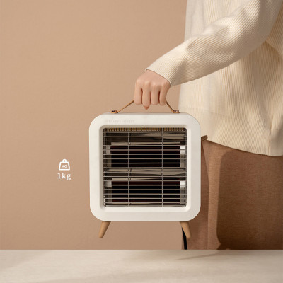 Máy sưởi phòng hồng ngoại 550W sưởi ấm cực nhanh, nhỏ gọn, sưởi ống thạch anh, an toàn chống cháy-Hàng nhập khẩu