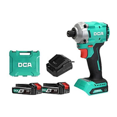 MÁY SIẾT VÍT KHÔNG CHỔI THAN DÙNG PIN 20VMAX/2AH SẠC 2A DCA  ADPL198AM - HÀNG CHÍNH HÃNG