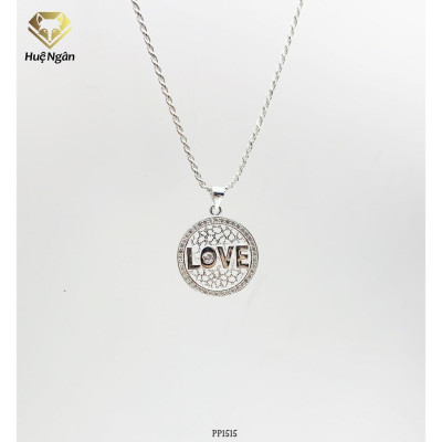 Dây chuyền bạc Ý 925 Huệ Ngân - LOVE PP1515