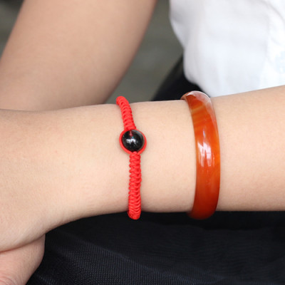 Vòng Tay Kết Dây Hạt Thạch Anh Tóc Đen Ngọc Quý Gemstones GA24