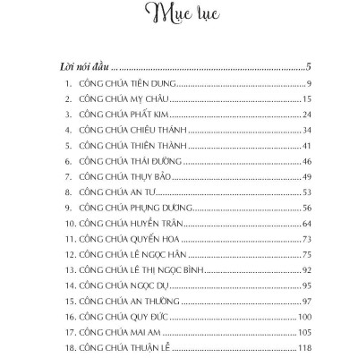 18 Công Chúa Việt Nam