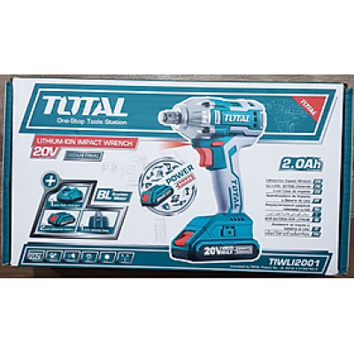 MÁY SIẾT BU LÔNG DÙNG PIN 20V (300NM) (KÈM THEO 2 PIN 20V/2AH, 1 SẠC) TOTAL TIWLI2001 - HÀNG CHÍNH HÃNG