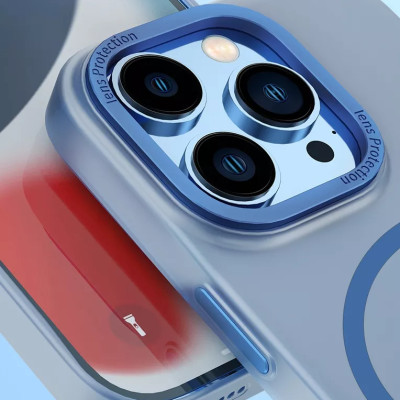 Ốp lưng chống sốc cho iPhone 14 Plus (6.7 inch) hỗ trợ sạc Maqsafe hiệu WIWU PC Ultra-thin Frosted Magnetic Case (mặt lưng nhám mờ, gờ bảo vệ Camera 0.5mm) - hàng nhập khẩu