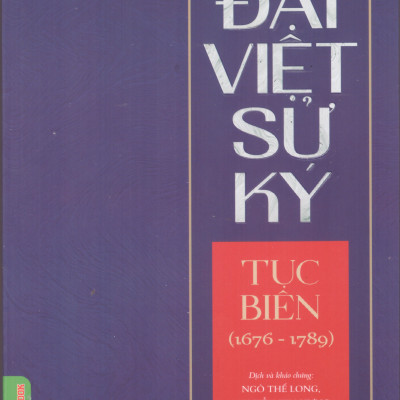 Bộ Đại Việt Sử Ký Tiền Biên - Tục Biên (2 cuốn bìa mềm)