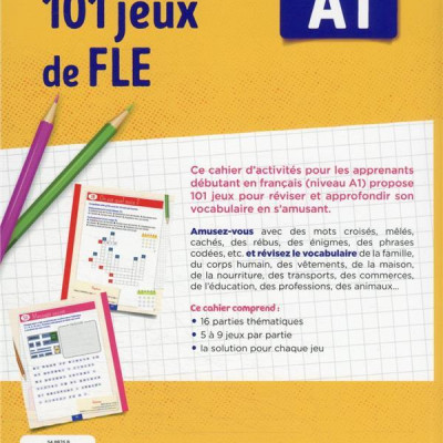 Sách học tiếng Pháp: 101 Jeux De Fle A1 - Cahier
