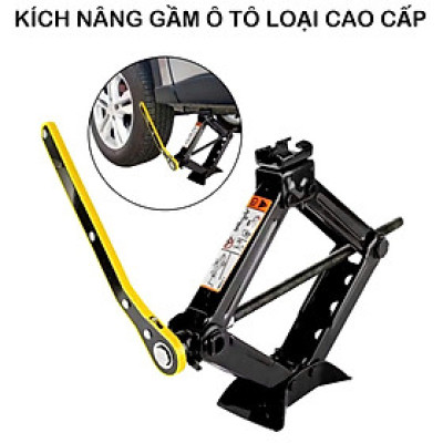 Kích Nâng Gầm Ô Tô, Xe Con, Xe Máy 2 Tấn Loại Dày Kèm Cờ Lê Nhỏ Gọn – Thay Lốp Khẩn Cấp Dễ Dàng