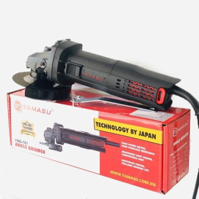 MÁY MÀI GÓC TAY NGẮN  900W 100MM CÔNG TẮC SƯỜN YMS-101 YAMASU - HÀNG CHÍNH HÃNG