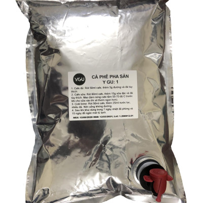 Cà phê pha sẵn YGU 01, Cold Brew Cafe, hộp 3 Kg