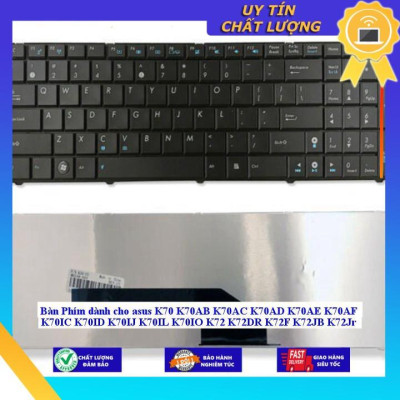 Bàn Phím dùng cho asus K70 K70AB K70AC K70AD K70AE K70AF K70IC K70ID K70IJ K70IL K70IO K72 K72DR K72F K72JB K72Jr - Hàng Nhập Khẩu New Seal