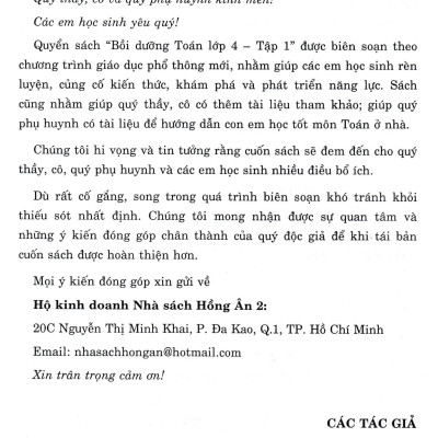 	Bồi Dưỡng Toán Lớp 4 - Tập 1 (Bám Sát SGK Kết Nối) _HA