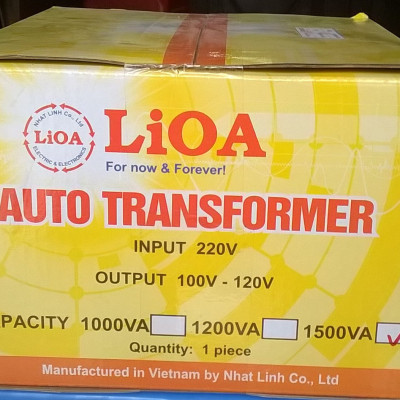 Bộ đổi nguồn 220v sang 100v - 120v lioa 1500va