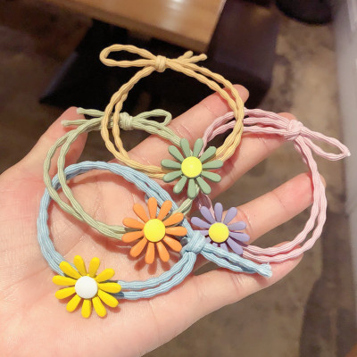 Chun tóc, Dây buộc tóc đính hoa cúc nhiều màu - hottrend