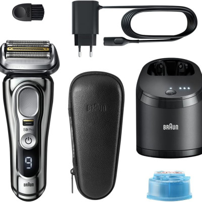 MÁY CẠO RÂU BRAUN SERIES 9 PRO PREMIUM 9486CC MÀU CROM Hàng Chính Hãng