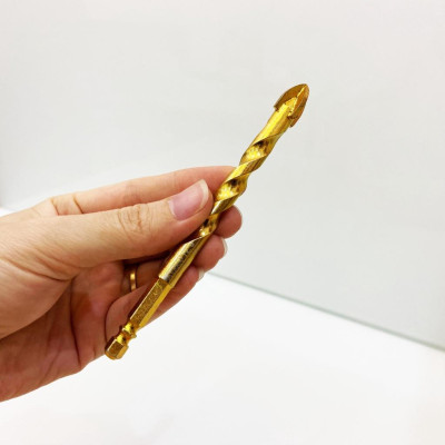 MŨI KHOAN KÍNH - GẠCH MEN 4 CẠNH, CHÂN LỤC GIÁC ĐƯỜNG KÍNH PHI Ø 12 DÀI 120MM KYNKO MKKGM- 12120 (VỈ 5 CHIẾC)