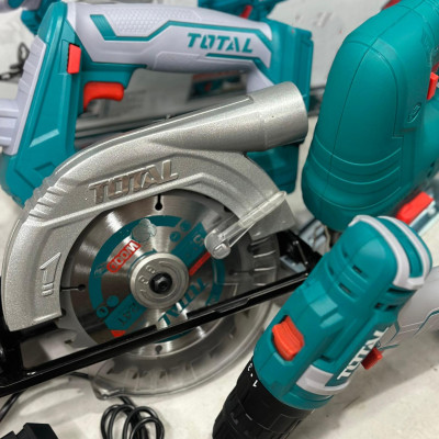 BỘ COMBO 4 MÁY GỒM CƯA ĐĨA TRÒN , CƯA LỌNG , SIẾT VÍT VÀ KHOAN DÙNG PIN LITHIUM 20V (2 pin 4Ah và 1 sạc) TOTAL TCKLI20104 - HÀNG CHÍNH HÃNG