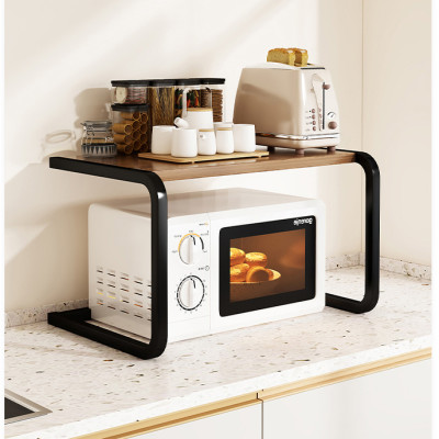 Kệ lò vi sóng để bàn 2 tầng khung thép uốn thương hiệu IGA - GM157