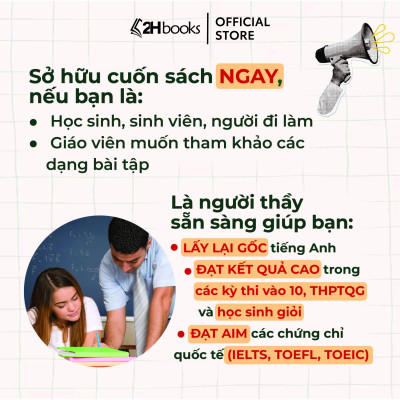 Sách Cẩm Nang Cấu Trúc Tiếng Anh tác giả cô Trang Anh, tổng ôn cấu trúc Tiếng Anh, 2H Books