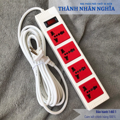 Ổ cắm Điện Quang ECO ĐQ ESK 43ECO (4 lỗ 3 chấu) - Hàng chính hãng