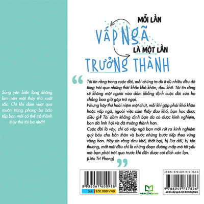 Combo 4 cuốn sách: Mỗi Lần Vấp Ngã Là Một Lần Trưởng Thành + 20 -30 Tuổi Thời Kì Vàng Quyết Định Bạn Là Ai + Vươn Lên Hoặc Bị Đánh Bại + Sức Mạnh Biến Đổi Cuộc Sống Tầm Thường Thành Phi Thường
