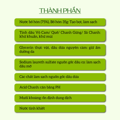 Nước rửa chén hữu cơ Bồ hòn hương Cam 4000ml thương hiệu Ecocare