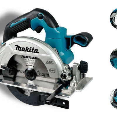 MÁY CƯA ĐĨA DÙNG PIN (165MM/BL)(18V) 680W MAKITA DHS660RFJ (01 ĐẾ SẠC NHANH 02 PIN 3.0 AH THÙNG MAKPAC) - HÀNG CHÍNH HÃNG