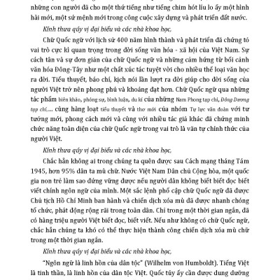 CHỮ QUỐC NGỮ, Quyển 1 - Sự Hình Thành Và Phát Triển