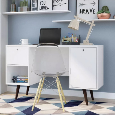 Bàn làm việc phong cách tối giản SMLIFE Dedrea