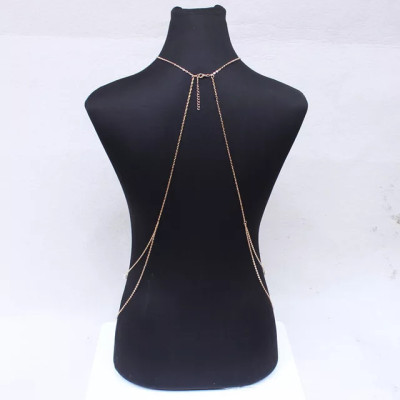 Body chain chuỗi đeo vòng cổ body sexy mix hạt châu