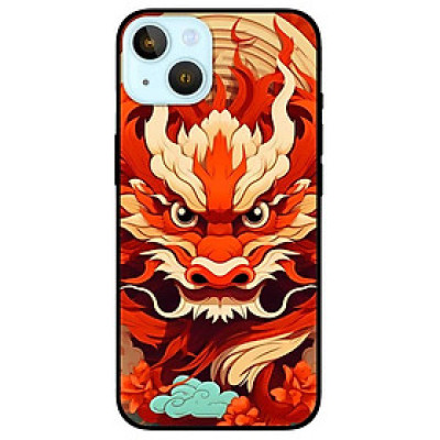 Ốp lưng cho IPhone 14 - 14 Plus - 14 Pro - 14 Pro Max - Rồng Đỏ - Hàng Chính Hãng
