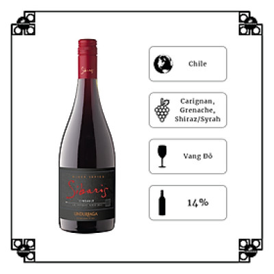 Rượu Vang Chile Undurraga Sibaris Black Series Syrah-Carignan-Grenache