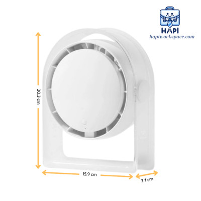 Quạt để bàn hàng chính hãng WiWU Snow Small Hurricane 2.000mAh Wi-FS07: Quạt mini tích điện, điều chỉnh góc độ