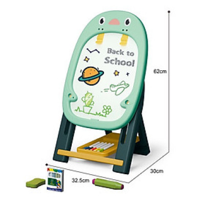 Bảng Viết Có Giá Đỡ, Bảng Vẽ Từ Tính 2 Mặt, Điều Chỉnh Chân Ghế Di Động Tặng Kèm Phụ Kiện Phấn Và Bút Viết Xóa Cho Bé