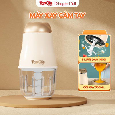 Hàng chính hãng Máy xay đa năng mini M7-02 cầm tay TopGiaKids, xay đồ ăn dăm cho bé, dung tích 300ml